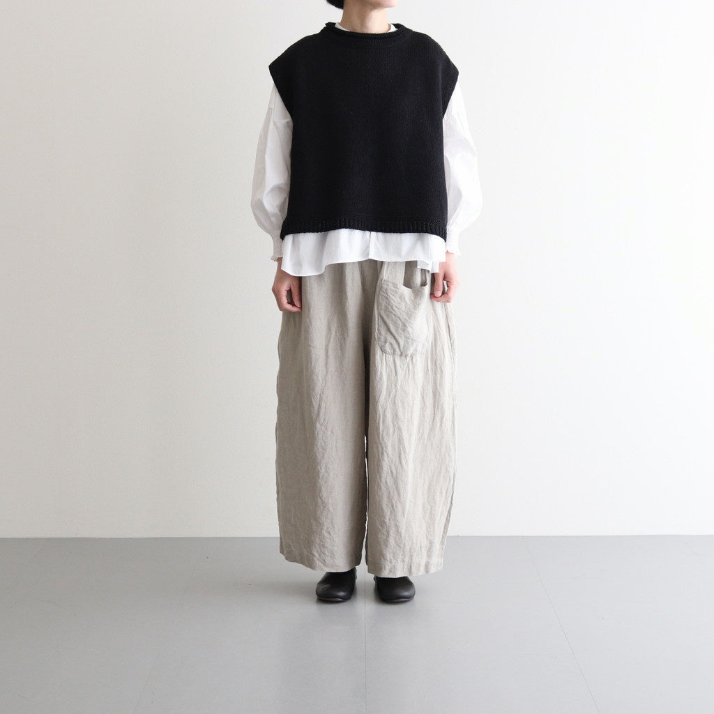Dach Cotton Silk Knit Sleeveless #Black [A232251TK761]