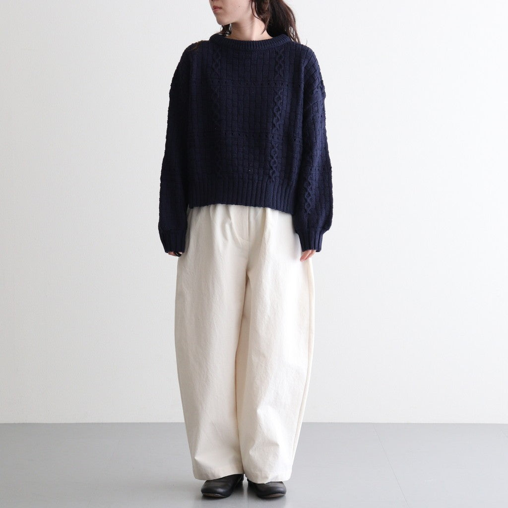 Recycled-Cotton Jumper #Navy [oni060]
