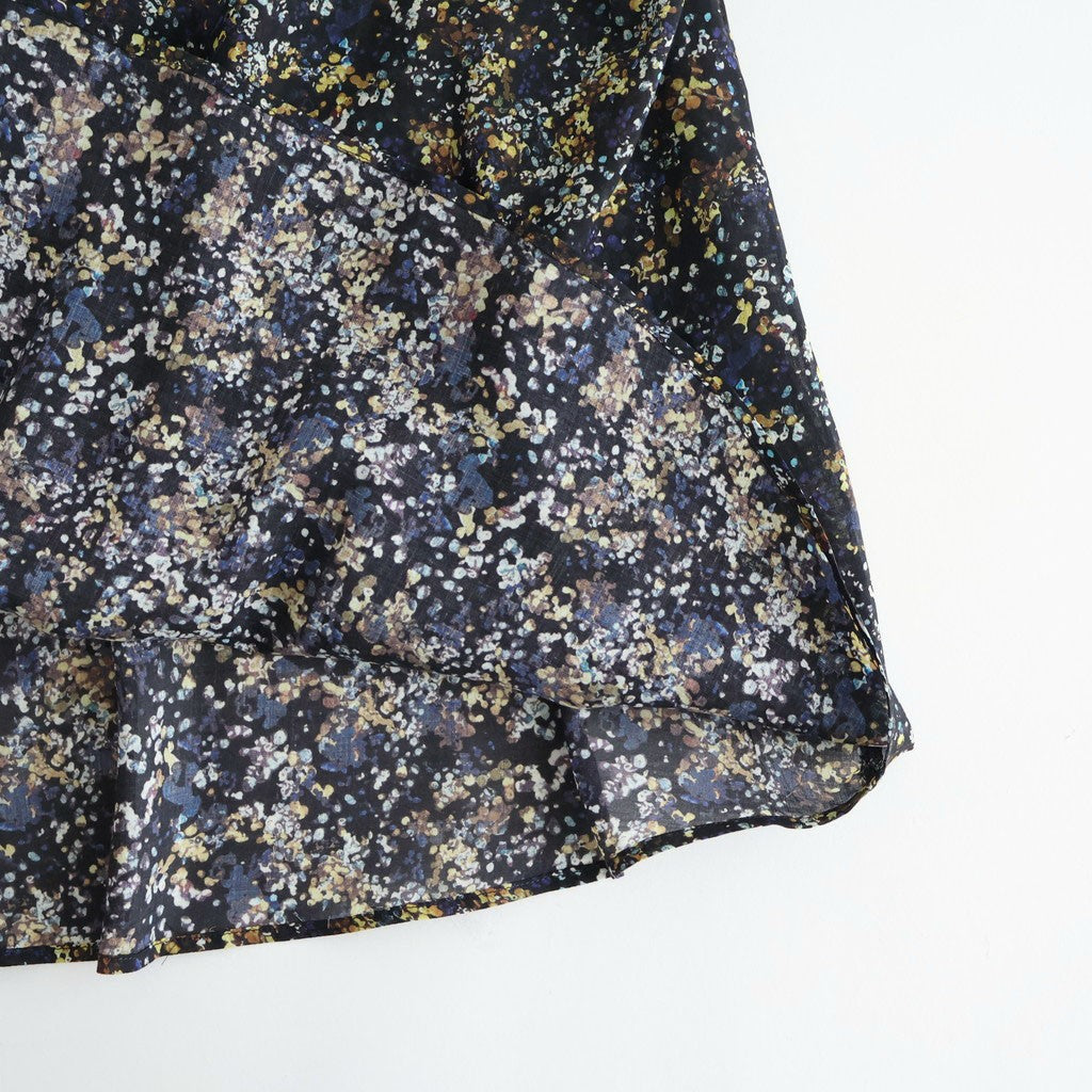 LIBERTY FABRICS ETERNAL COLLECTION Flared blouse #Reflections [TLF-226-SH003-lpl]