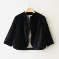 BROWN BEARS VELVET OVERLAP JACKET #Black [no.7214]