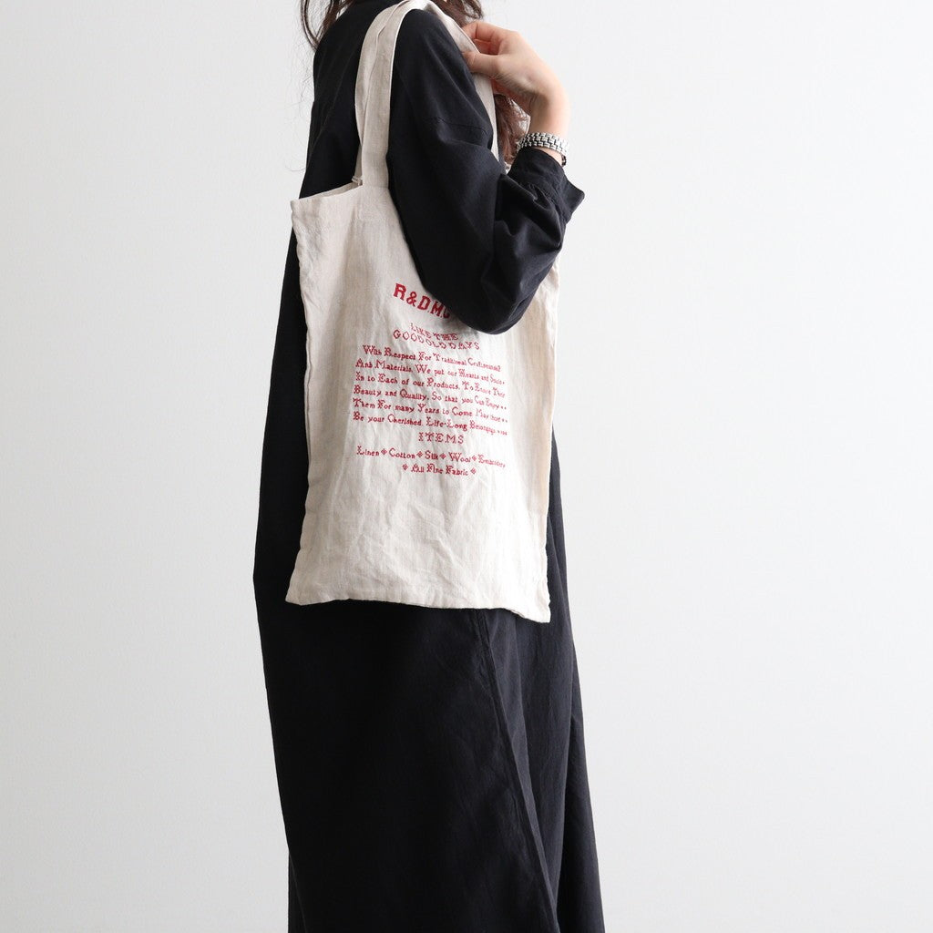GOOD OLD DAYS CROSS STITCH BAG #Amtique White × Red [no.8006]