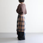 【 O'NEIL OF DUBLIN × UNFIL 】worsted wool asymmetry kilt skirt #mulch A [WVFL-UW134]