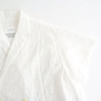 ⼼の花苑 Open-collar cropped overshirt #white [TLF-226-SH007-ec]