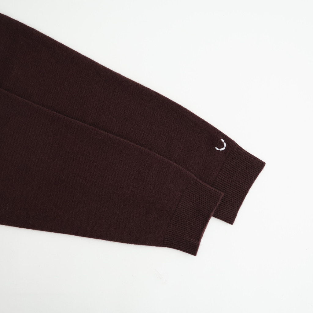 ex super fine woolen wool high-gauge knit P/O #mahogany [WXFL-UW120]