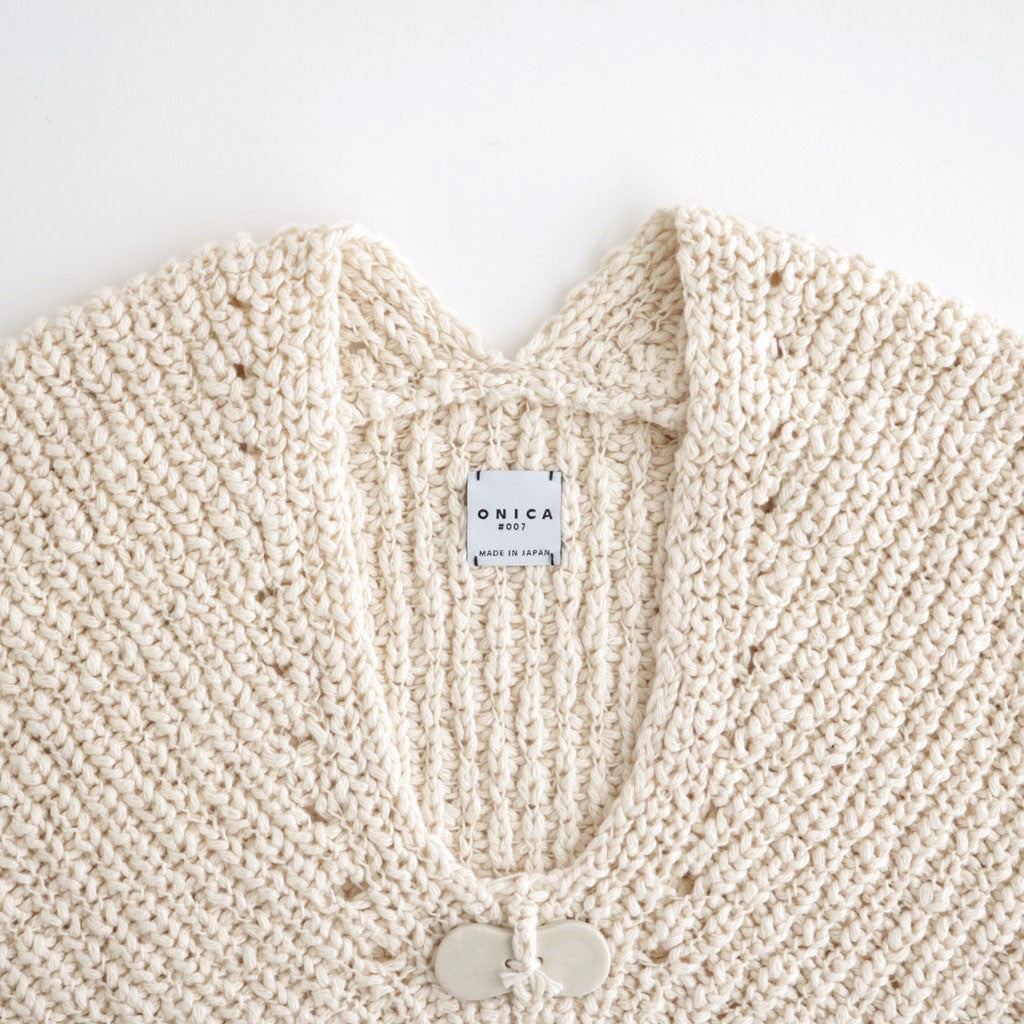 Slub bubble Vest #Ecru [Oni063]