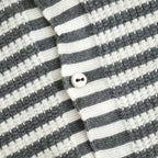 Stripe Cardigan #Grey x Ecru [Oni067]