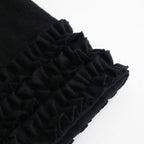 C/W FRILL DECORATION PANTS #Black [no.7699]