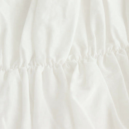 GARMENT DYE LAWN SHIRRING VEST #White [no.7521]