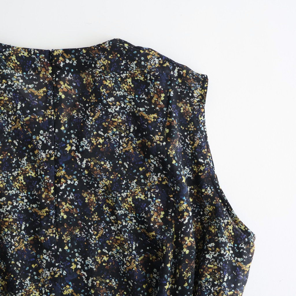 LIBERTY FABRICS ETERNAL COLLECTION Sleeveless A-line dress #Reflections [TLF-226-OP001-lpl]