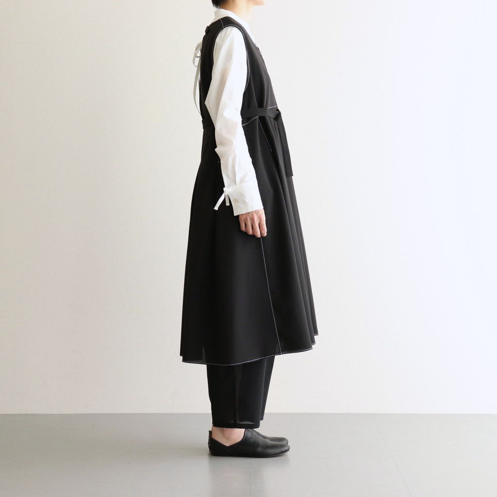 woolly like stitch dress #black [1559-003]