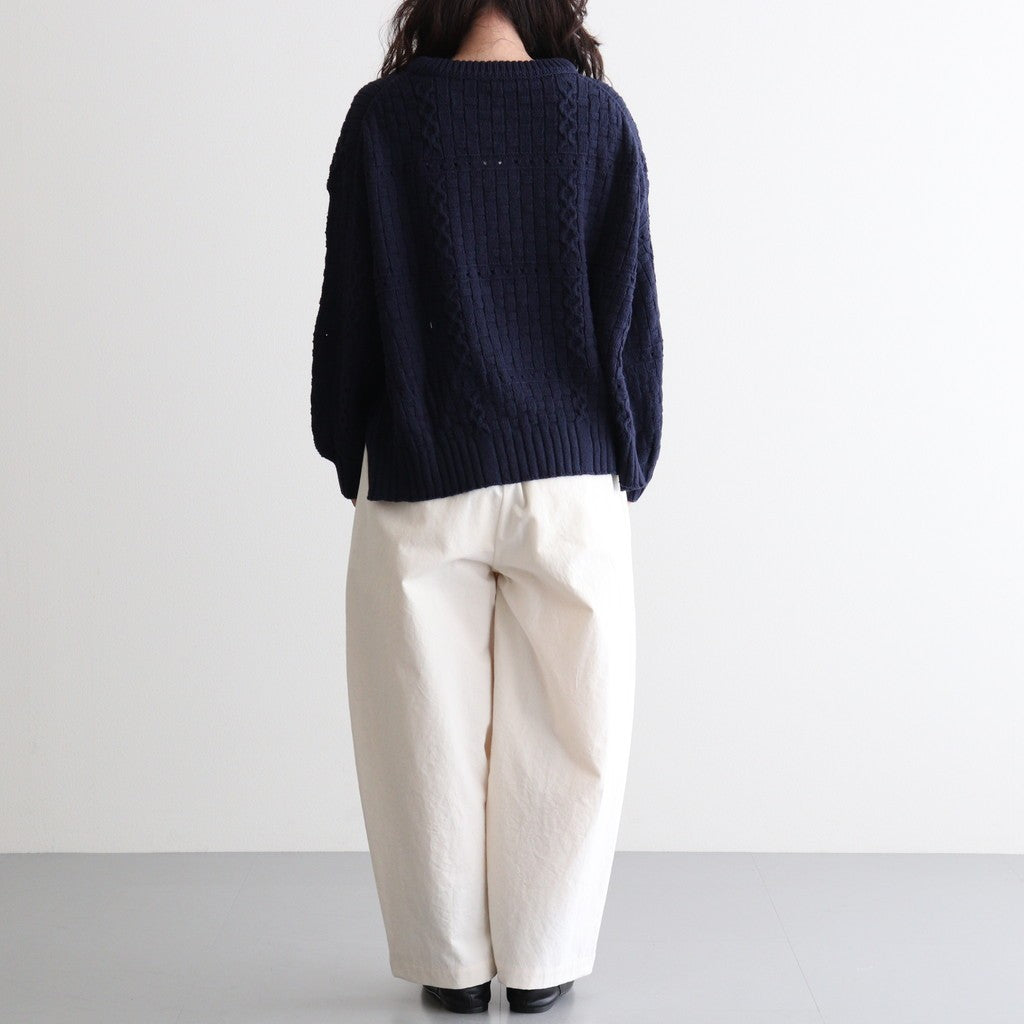 Recycled-Cotton Jumper #Navy [oni060]