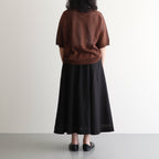 Jenner Linen Knit Crew #D.brown [A232251TK765]