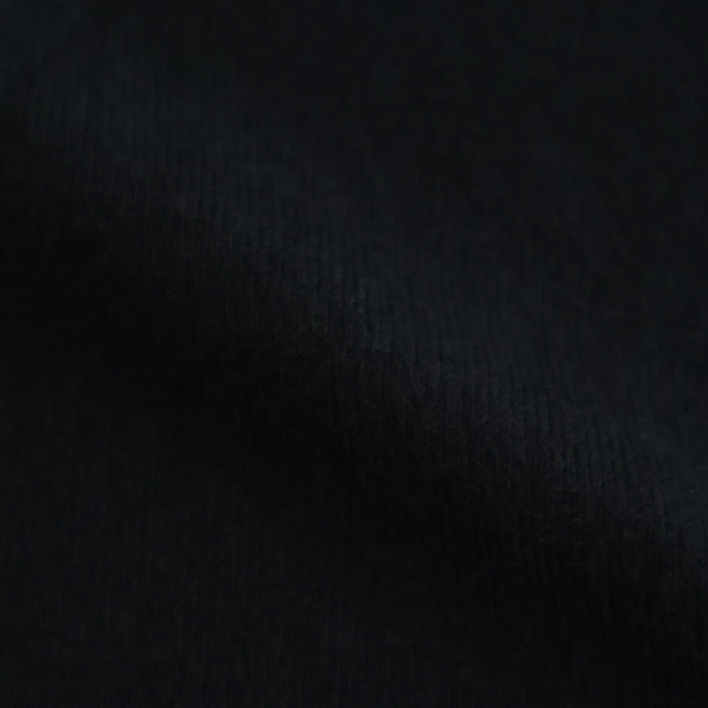 14GG 2PLY PLAIN STITCH COTTON/WOOL/CASHMERE TURTLE NECK PULLOVER #9900 BLACK [GNSL24541]