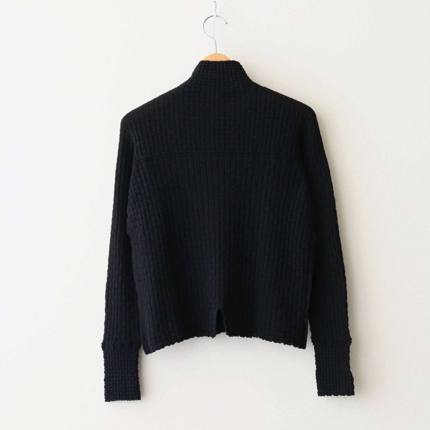 Cotton-boucle Basket Top #Black [oni050]