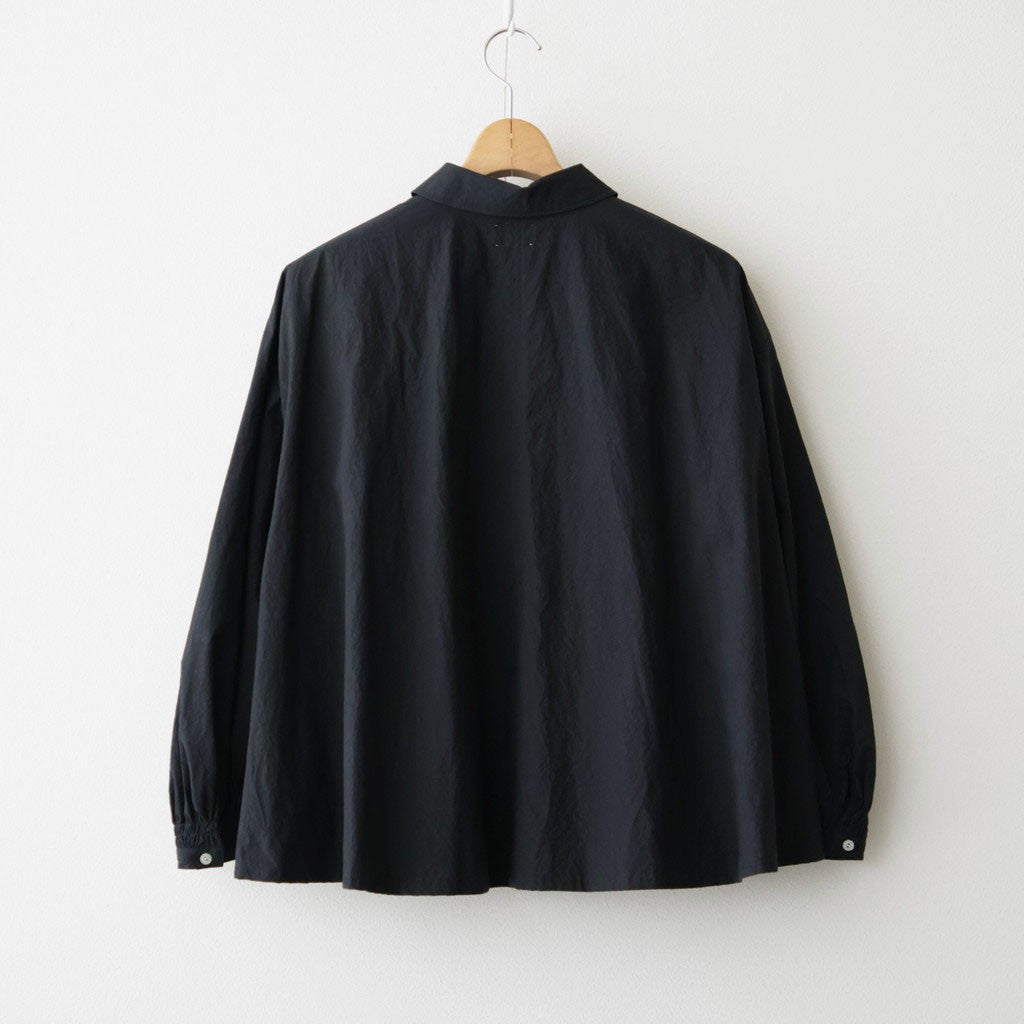 shirring blouse #paper BK [KJ602AW44]