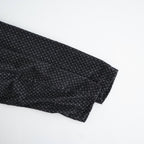 MINI CORDUROY CROSSHATCH PRINT NO COLLAR DOUBLE JACKET #3991 NVY (NAVY/IVORY) [NSL26581]