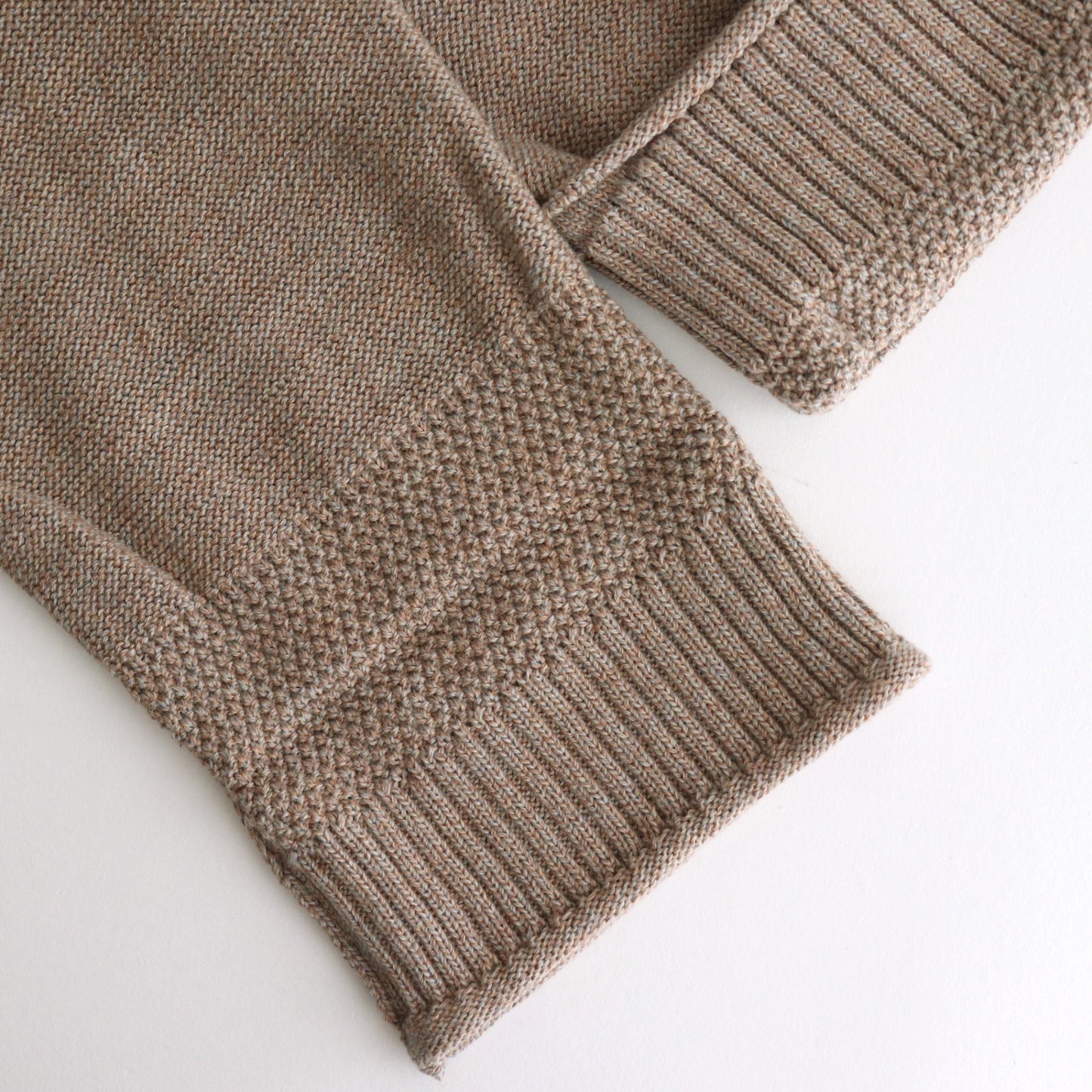 Cotton-Wool Cardigan #Beige Mix [oni058]