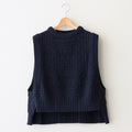 Recycled-Cotton Vest #Navy [oni059]