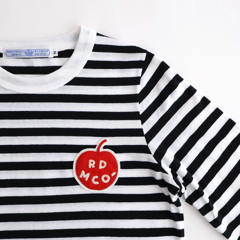 G.B. L/T SHIRT APPLE PATCH #Black Fat [no.8030]