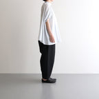 静寂の欠片 half sleeve back open blouse #Blue gray [TLF-225-sh008-la]