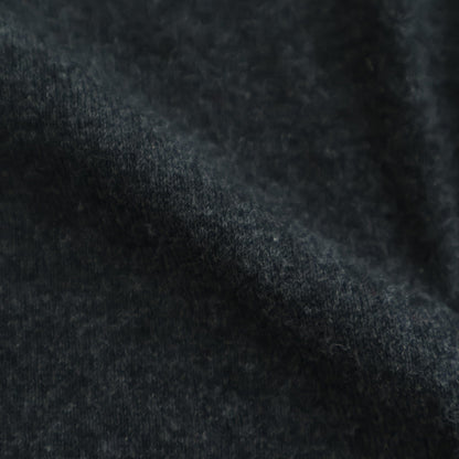 14GG 2PLY PLAIN STITCH COTTON/WOOL/CASHMERE V-NECK CARDIGAN #9800 CHARCOAL [GNSL25531]