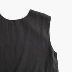 L.G.D. FRILL DECORATION BUTTON BIB #Black [no.8223]