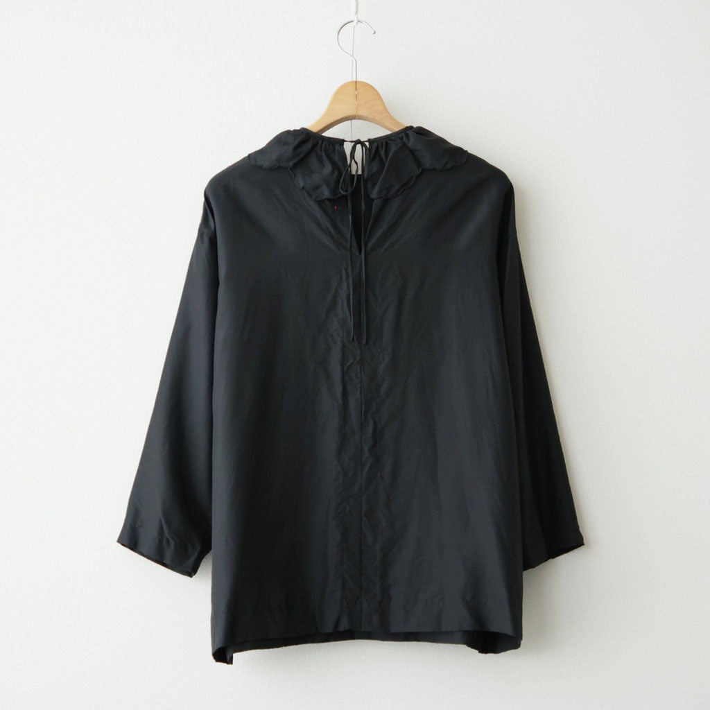 Volant blouse #black [32-0014A]