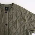 PADDED BANGALORE SILK PLAIN FRONT BUTTON SHORT COAT #4750 OLV (DK.OLIVE) [NMDS25582]