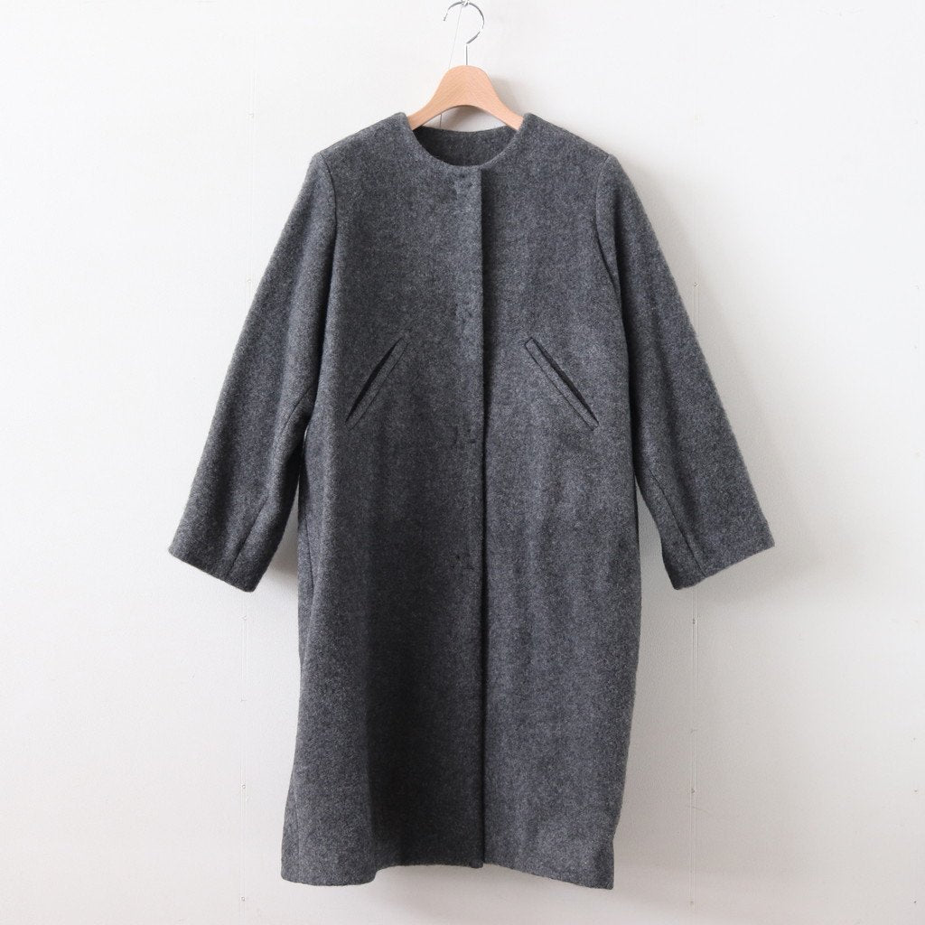 Atelier d'antan | アトリエダンタン - SEURAT WOOL&ALPACA COAT #GRAY