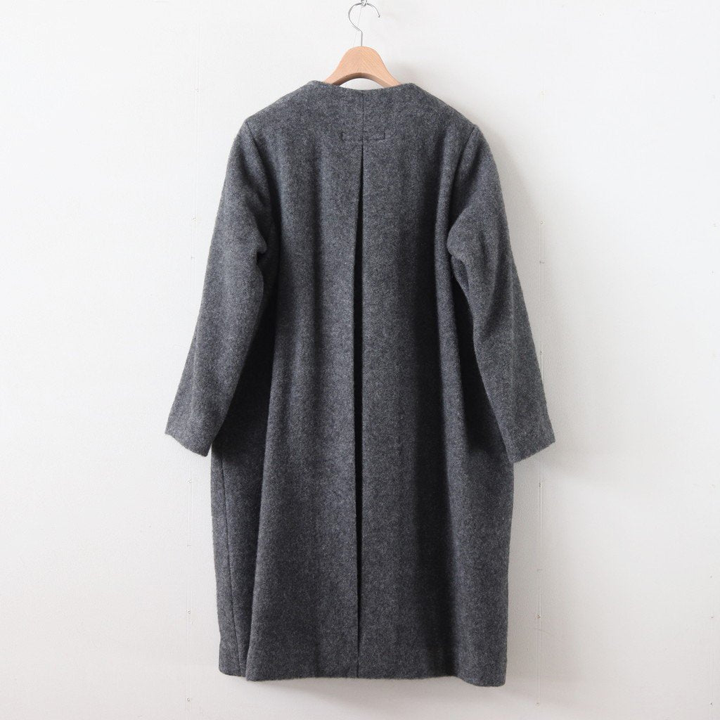 Atelier d'antan | アトリエダンタン - SEURAT WOOL&ALPACA COAT #GRAY