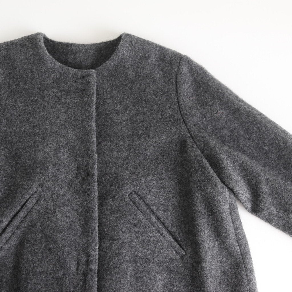 Atelier d'antan | アトリエダンタン - SEURAT WOOL&ALPACA COAT #GRAY