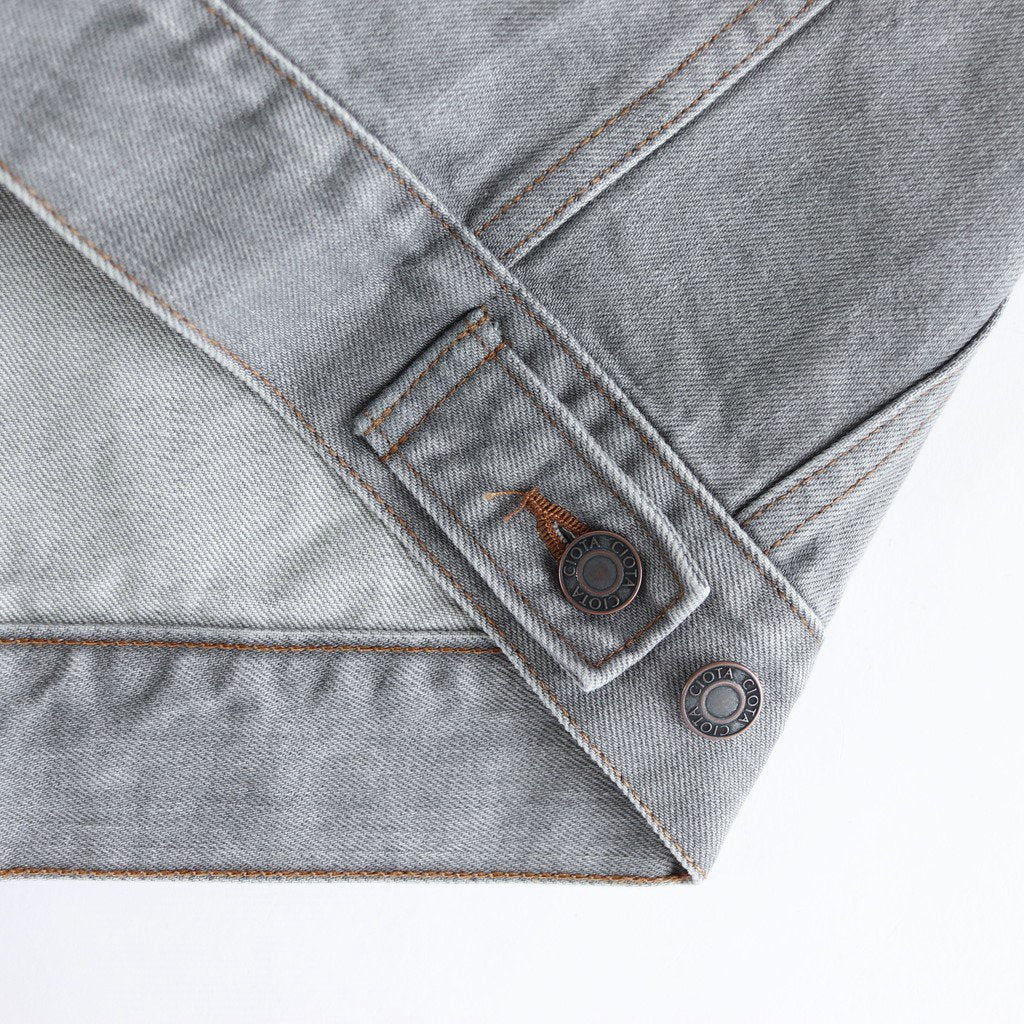 Grey Supima Cotton 13.5oz Denim Jacket #L GRAY [JKLM-104L-LGR]