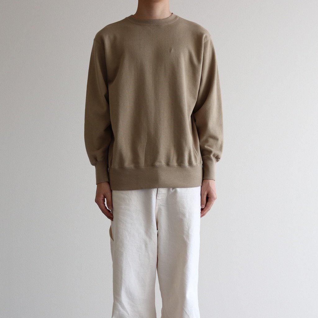 Suvin Cotton Sweat Shirt ベージュ