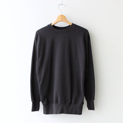 Supima Cotton Hanging Fleece Crew Neck Sweatshirt #Black [CSLM-101M]