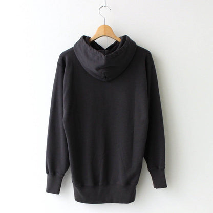 Supima Cotton Hanging Fleece Pullover Hoodie #Black [CSLM-102M]