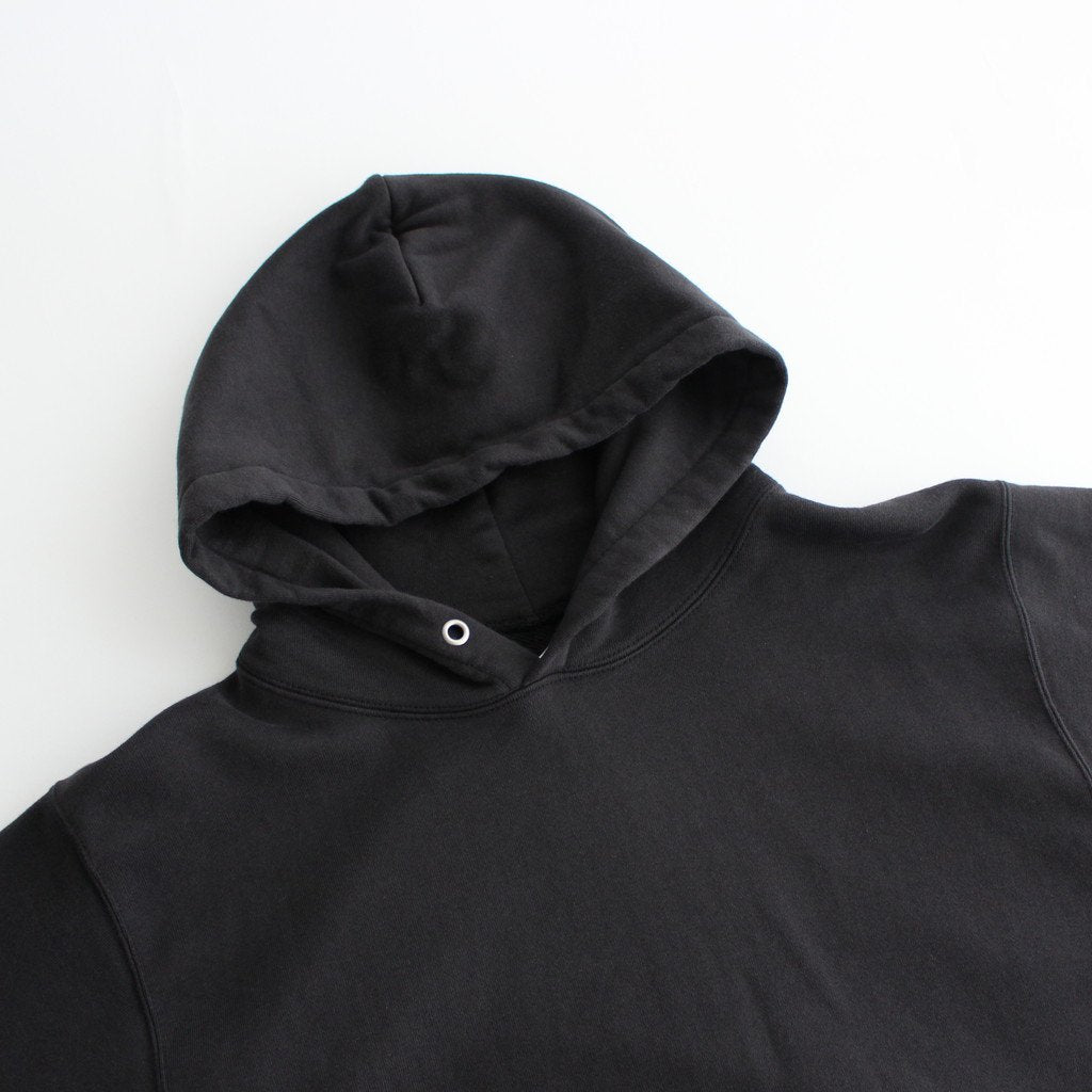 Supima Cotton Hanging Fleece Pullover Hoodie #Black [CSLM-102M]