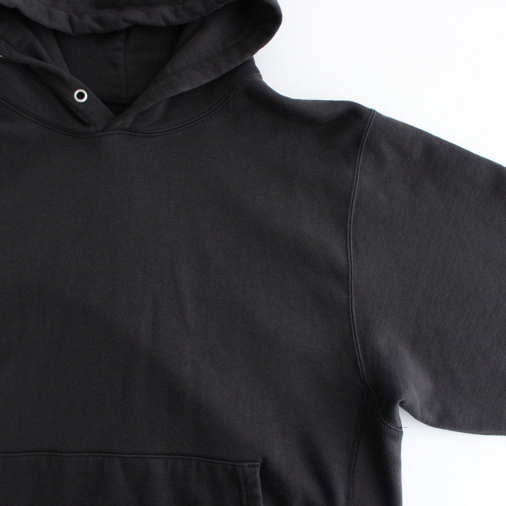 Supima Cotton Hanging Fleece Pullover Hoodie #Black [CSLM-102M]