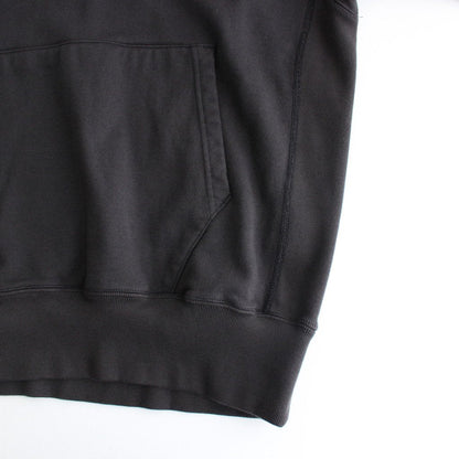 Supima Cotton Hanging Fleece Pullover Hoodie #Black [CSLM-102M]