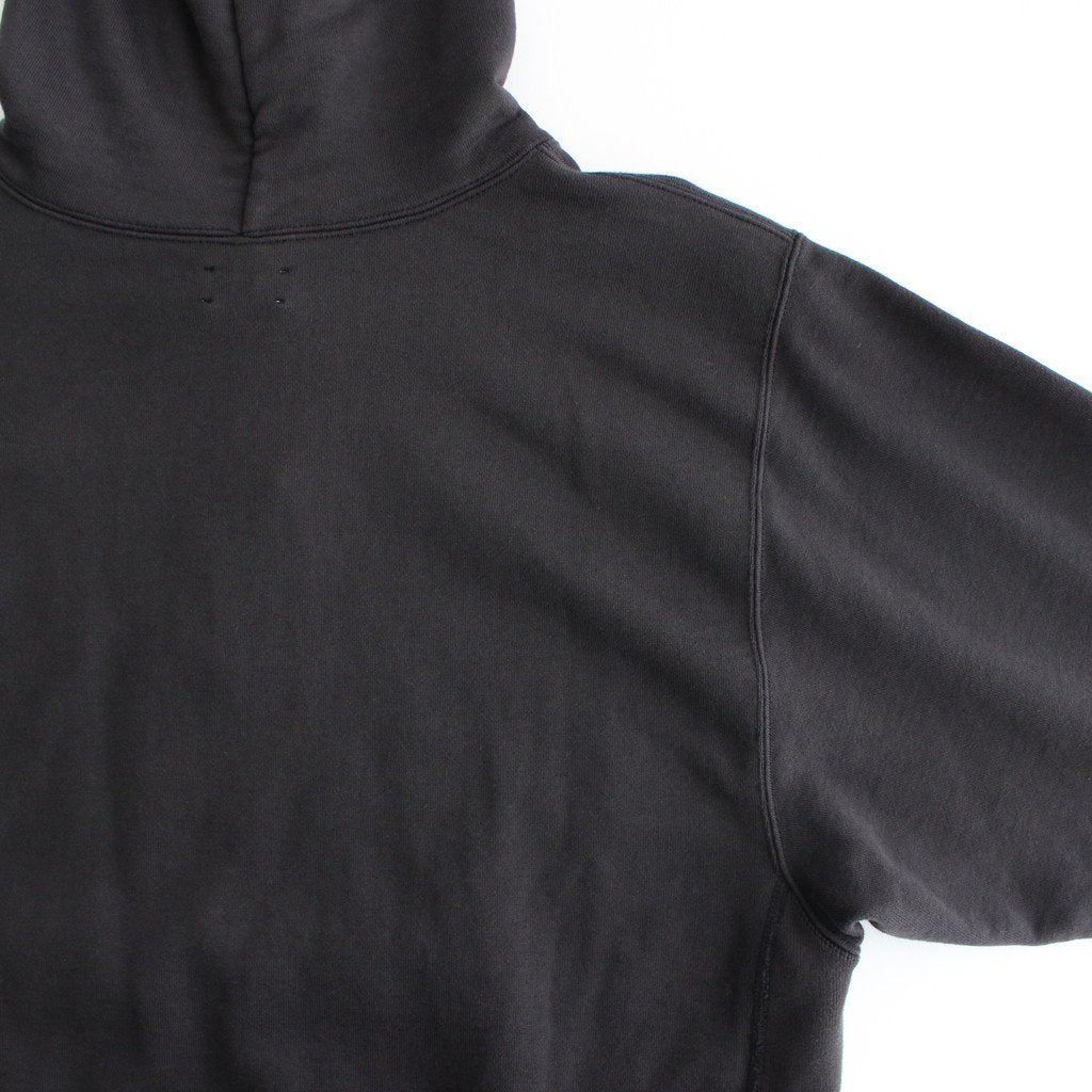 Supima Cotton Hanging Fleece Pullover Hoodie #Black [CSLM-102M]