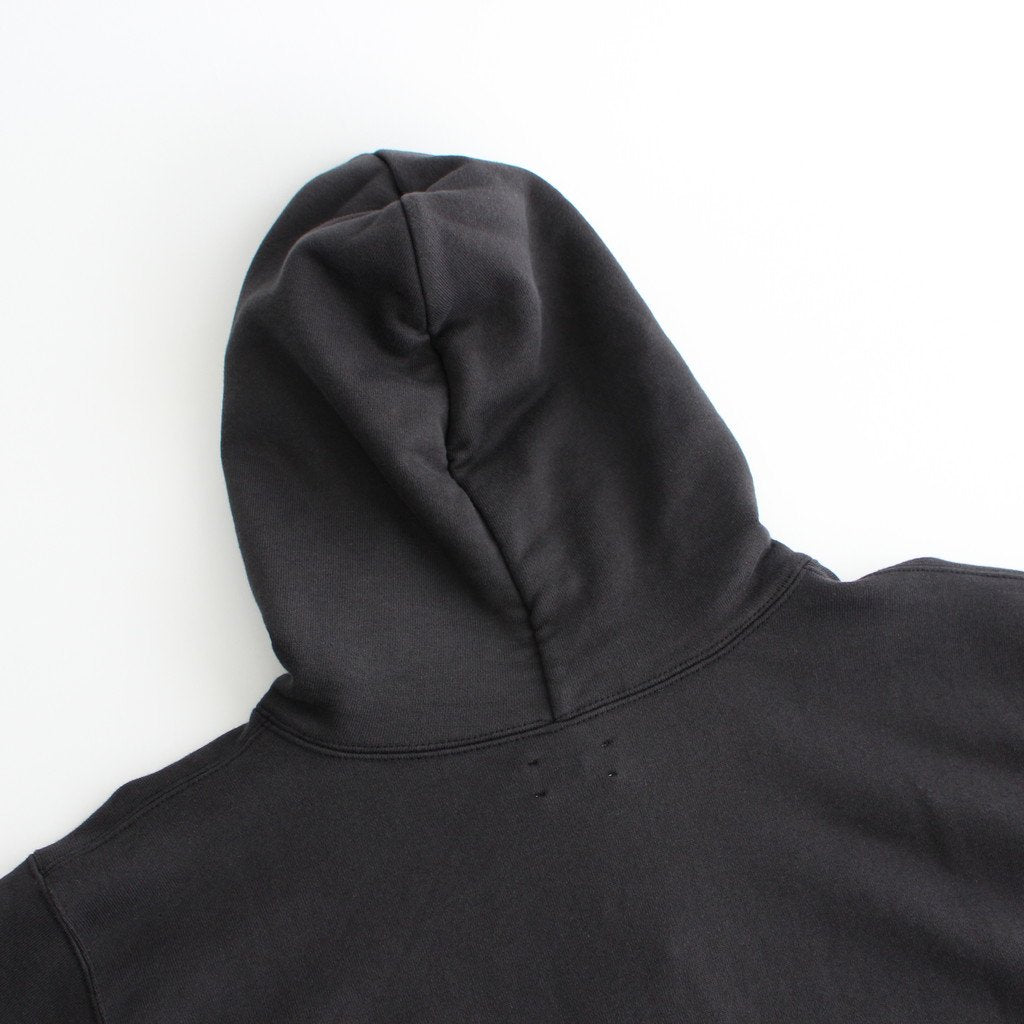 Supima Cotton Hanging Fleece Pullover Hoodie #Black [CSLM-102M]