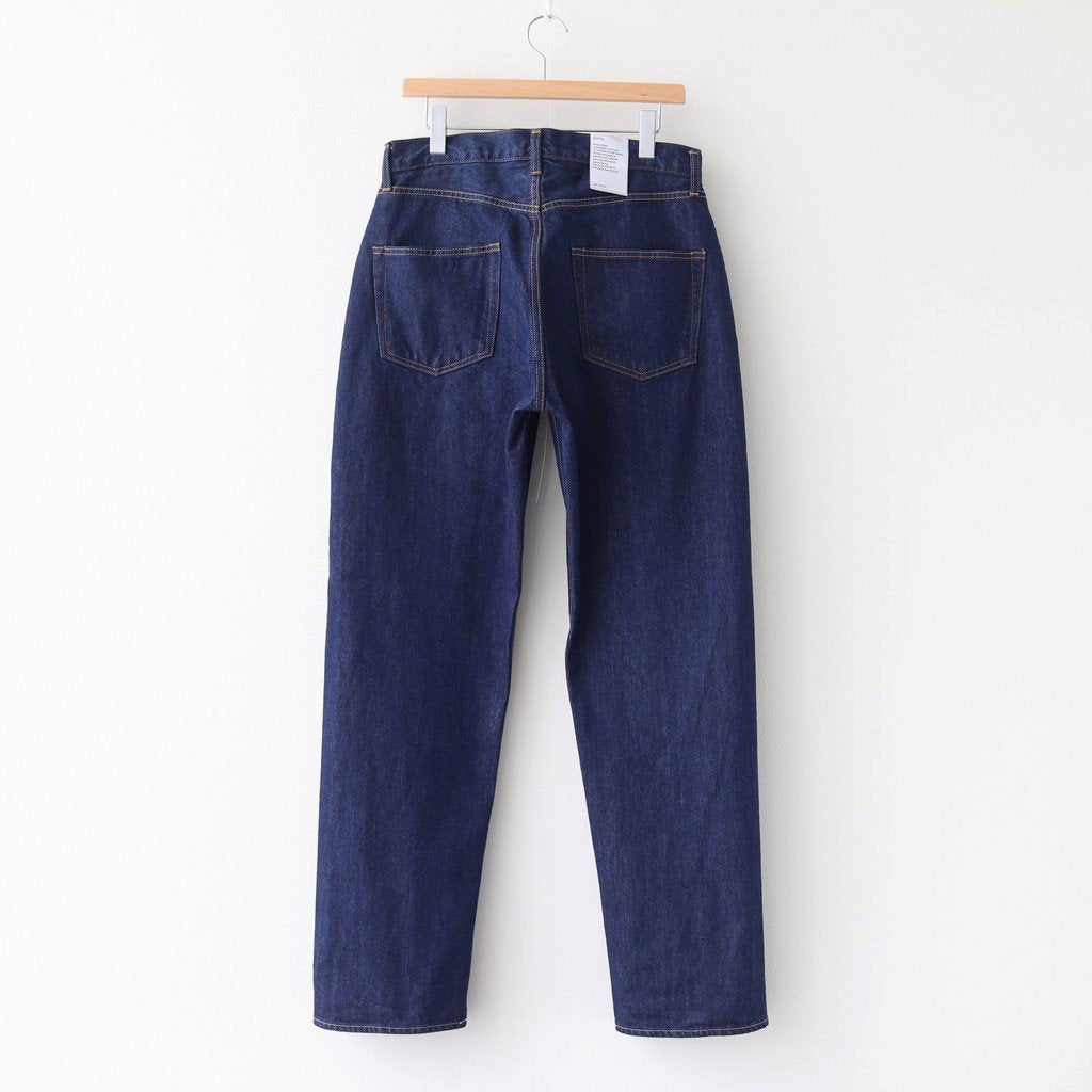 本藍 スビンコットン 13,5OZ ストレートデニム #ネイビー(ONE WASH