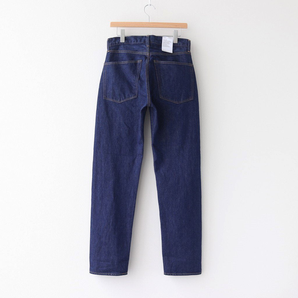 インディゴ スビンコットン 13.5OZ テーパードデニム #ネイビー(ONE