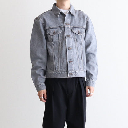 Grey Supima Cotton 13.5OZ Denim Jacket #Light Grey [JKLM-104M-LGR]