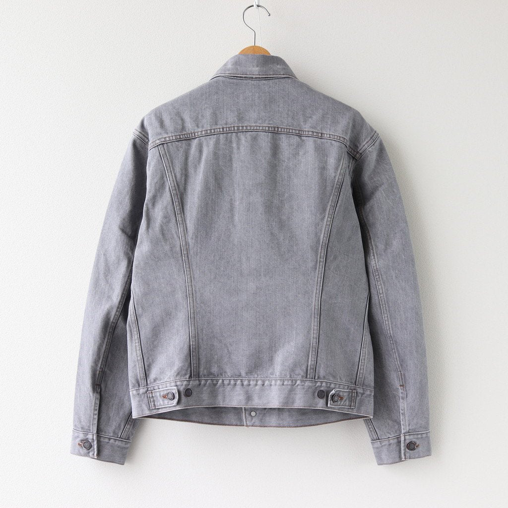 Grey Supima Cotton 13.5OZ Denim Jacket #Light Grey [JKLM-104M-LGR]