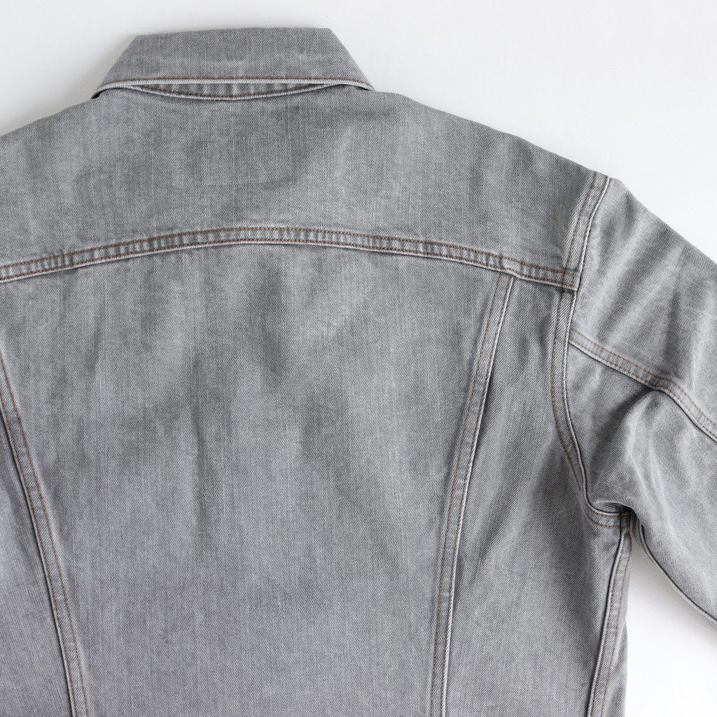 Grey Supima Cotton 13.5OZ Denim Jacket #Light Grey [JKLM-104M-LGR]