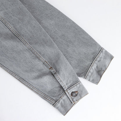 Grey Supima Cotton 13.5OZ Denim Jacket #Light Grey [JKLM-104M-LGR]