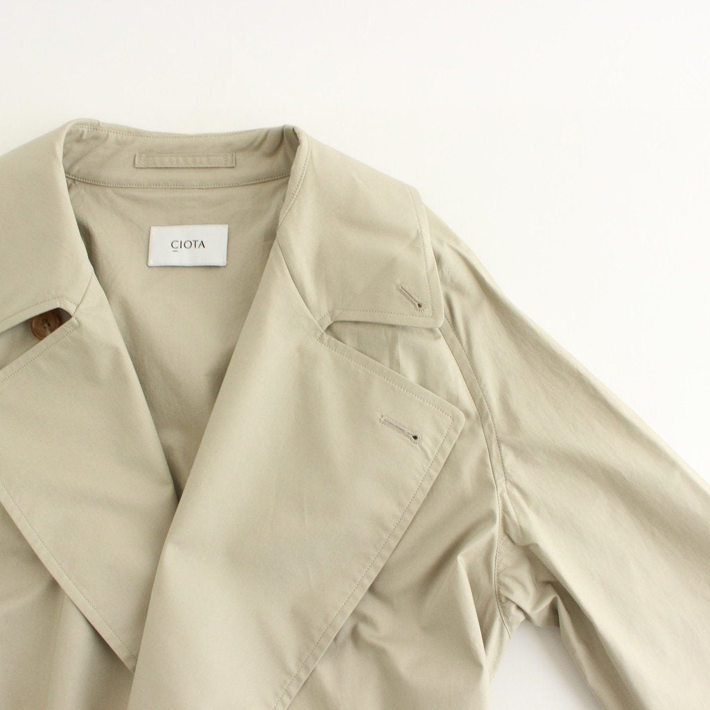 Supima Cotton Typewriter Tielock Coat #Beige [COLM-106M]