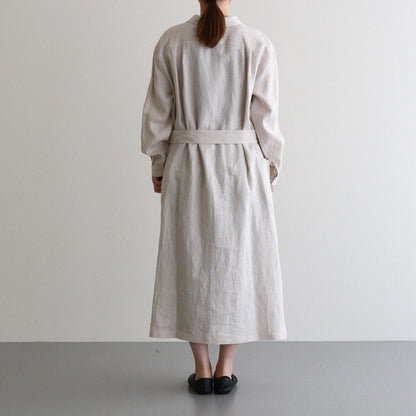 LINEN HW HERBALIST COAT #OFF WHITE [211306]