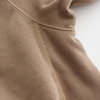 Supima Cotton Hanging Fleece Pullover Hoodie #Mocha [CSLM-102M]