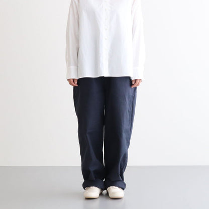 LOOSE TROUSERS FRENCH WORKER SERGE #NAVY [A12013]